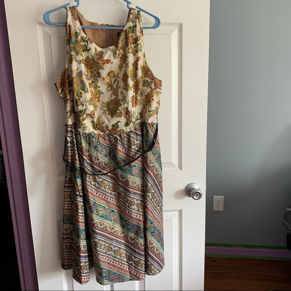 Retrolicious Mixed Pattern Dress